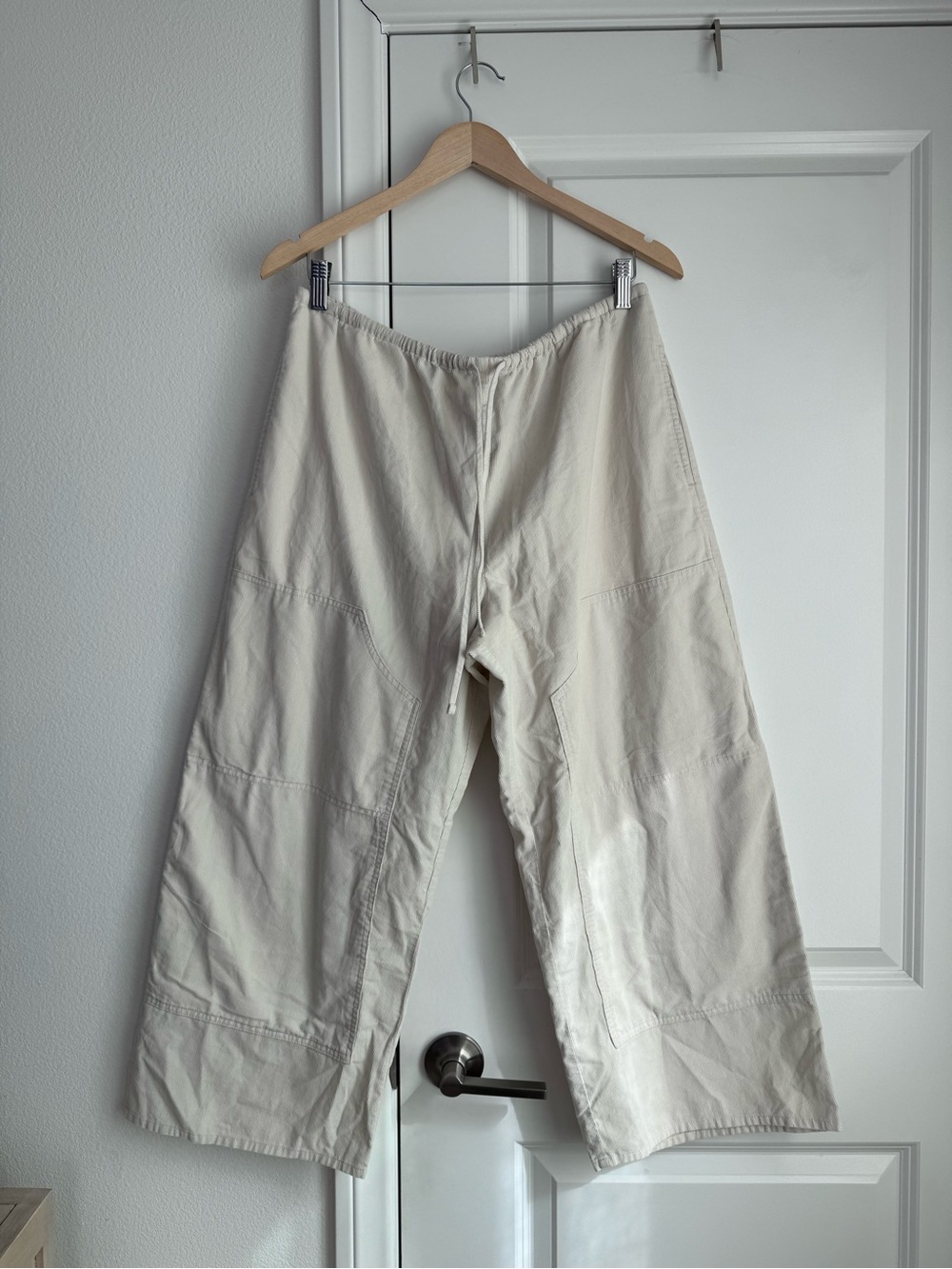 NWT J Crew Luna Pants In Lightweight Corduroy In Pale Ibis Size M